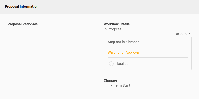proposal panel hide status