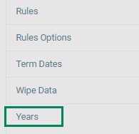 Rule categories renamed to Years