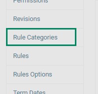 Rule categories with default title
