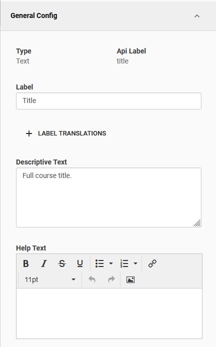 Classic - Edit Admin Fields