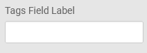 Classic - Student - Tags Field Label