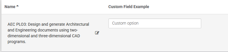 Classic - Student - Custom field in governed options