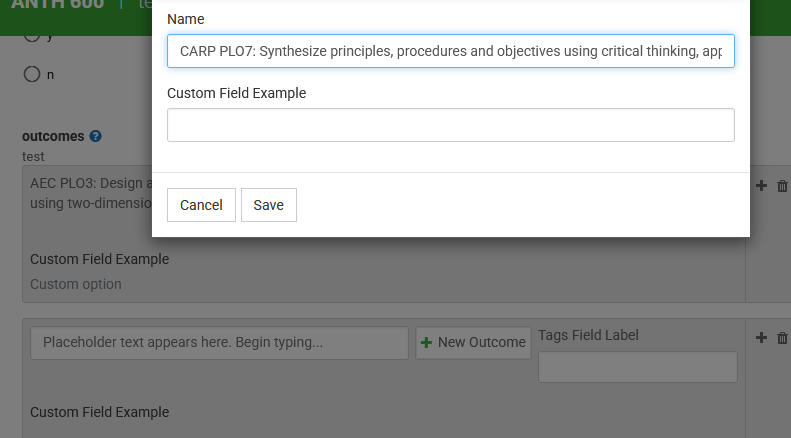 Classic - Student - Allow users to add a new option