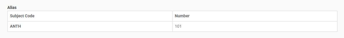 Classic - Student - Alias