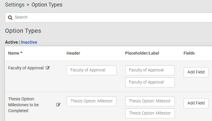 Classic - Student - Option types example