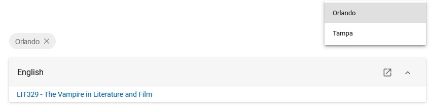 Classic - Course filtering Options