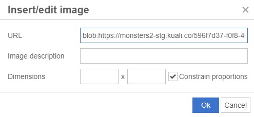 Screenshot of the Image menu