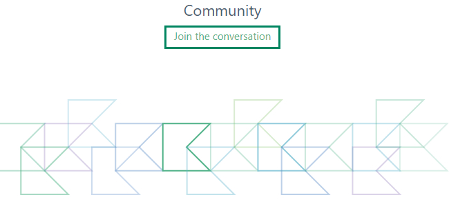 Screenshot of community link